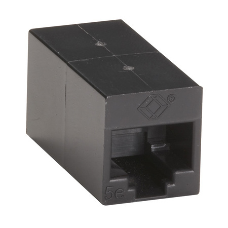 BLACK BOX Cat5E Coupler, Straight-Pinned, Unshield FM509